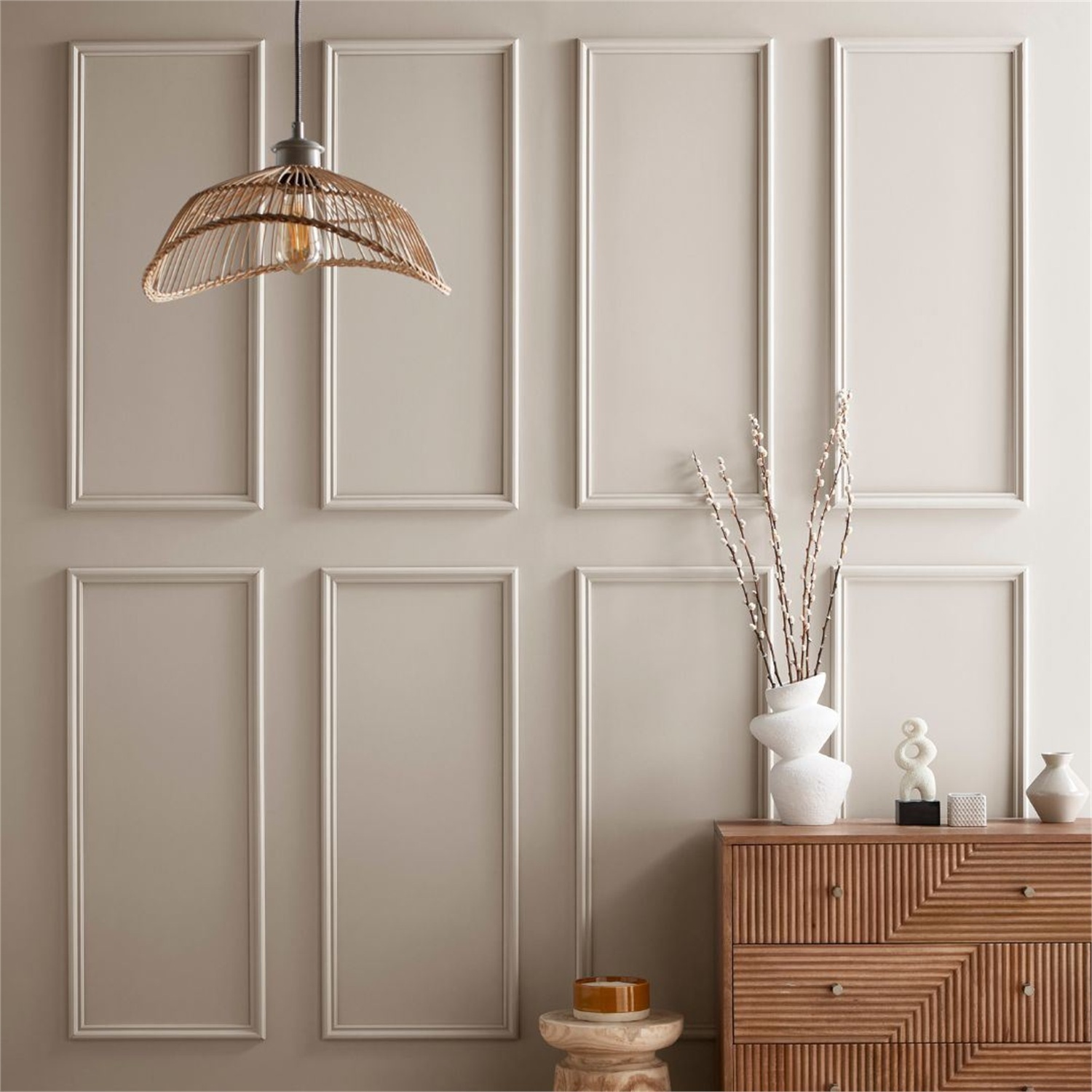 B&Q - Primed Pine Wall Panel Kit (T) 32mm (W) 420mm (L) 1000mm - Image 2
