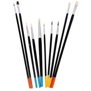 Watercolour and Oil Round Brush Set - 10 Piece