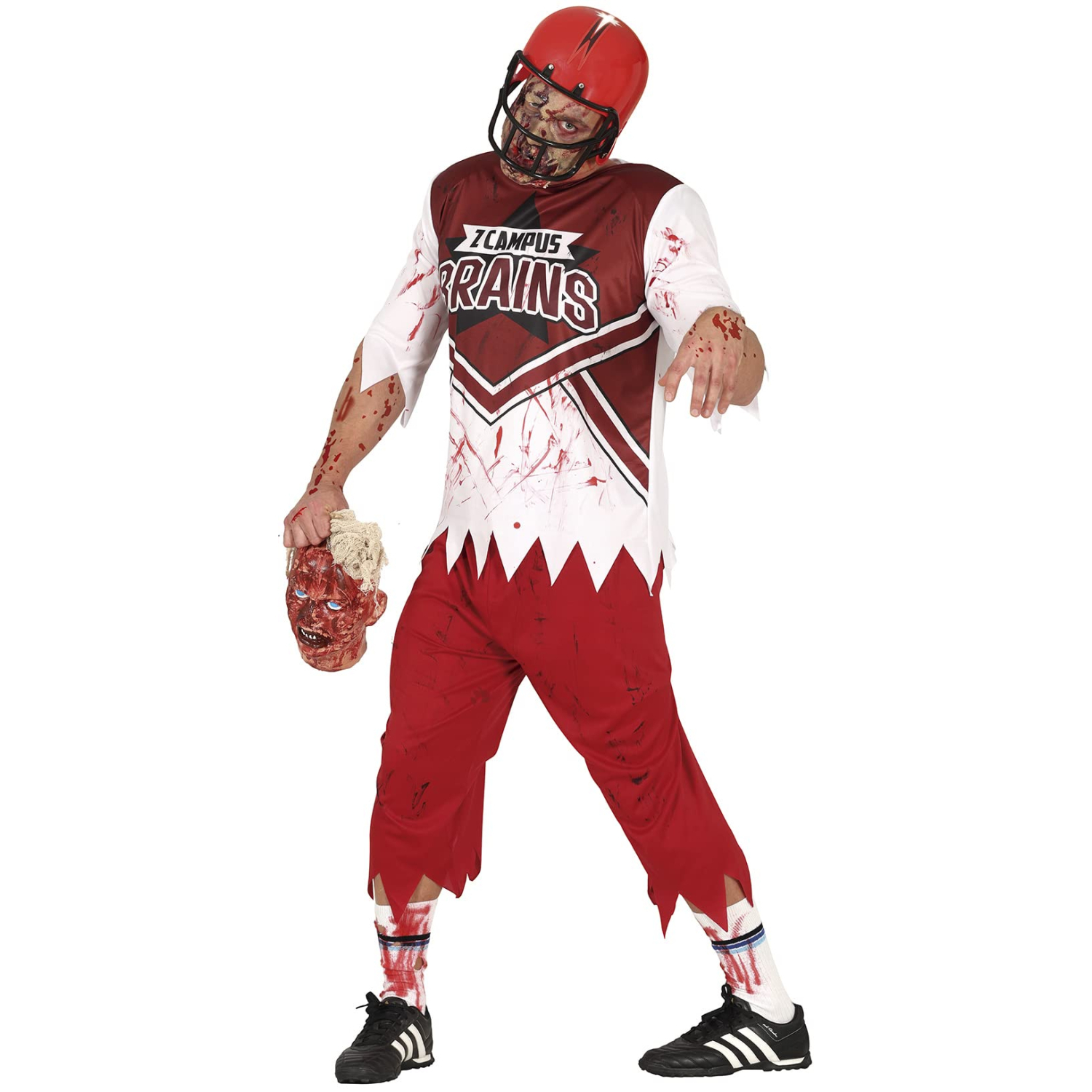 Fiestas Guirca Adult Rugby Zombie Fancy Dress Halloween Costume