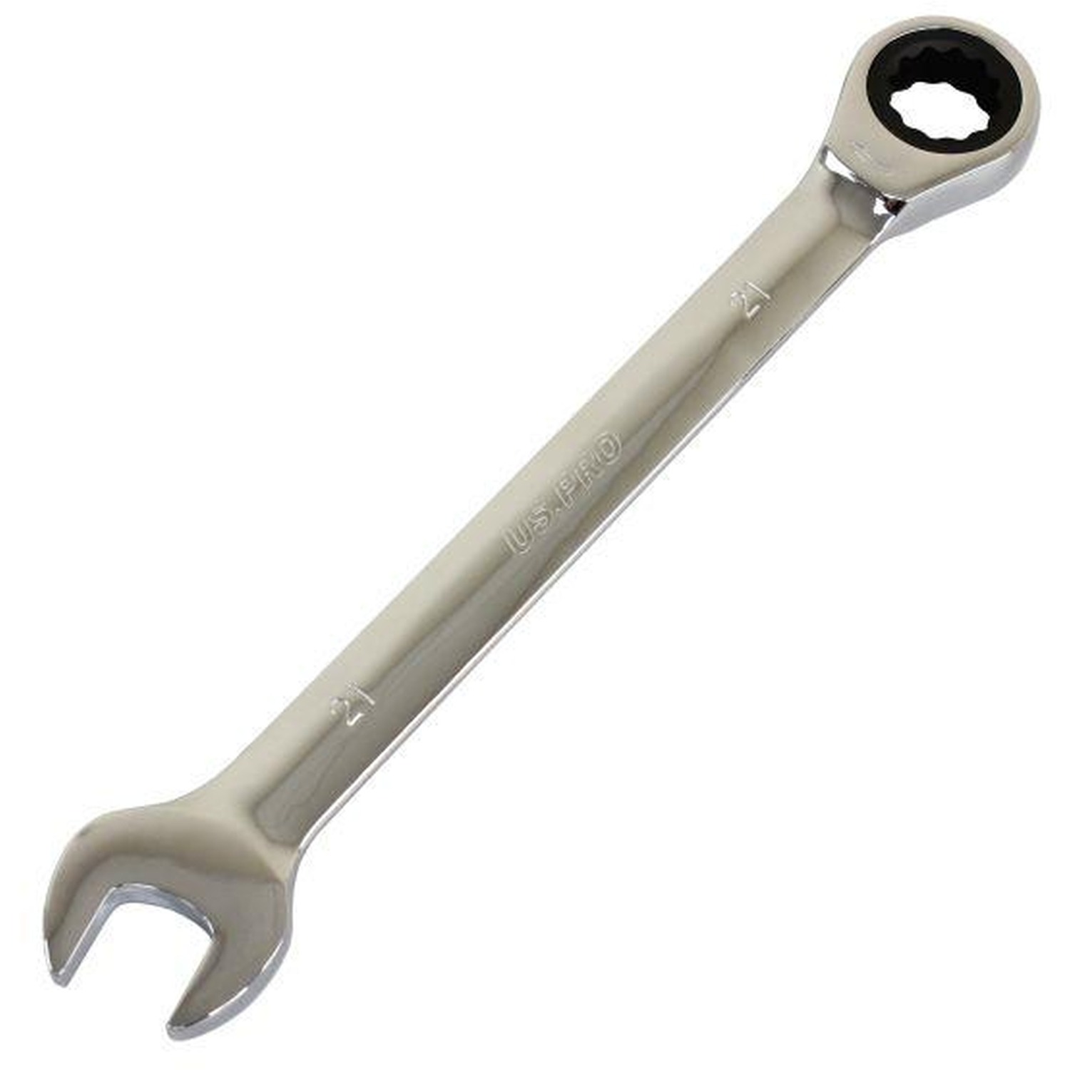 Us Pro Tools 21Mm Ratchet Spanner Wrench 72 Teeth Open & Ring End Wrench 3582 - Image 2