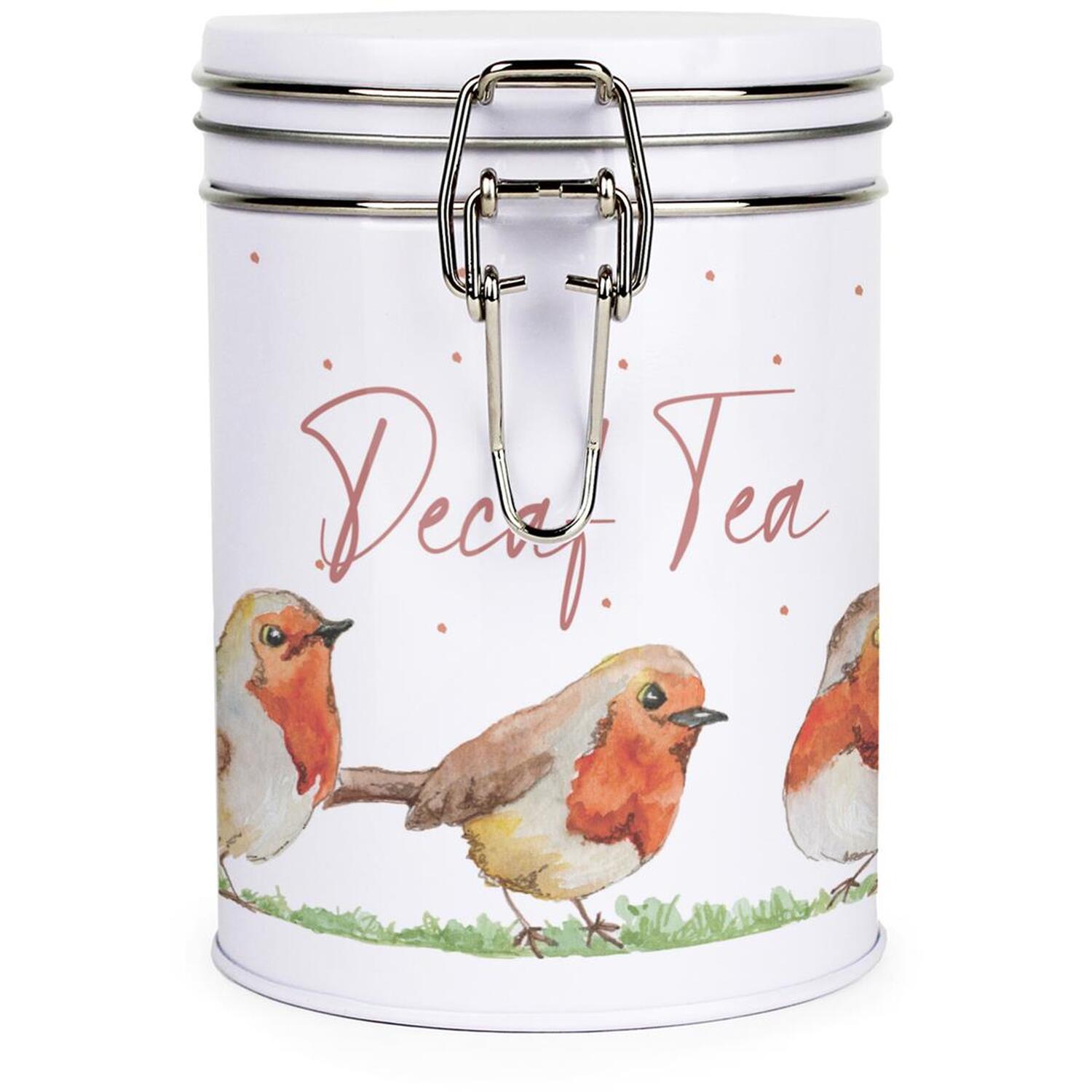 B&Q -  English Robins Clip-Lid Kitchen Storage CanisterDecaf - Image 3