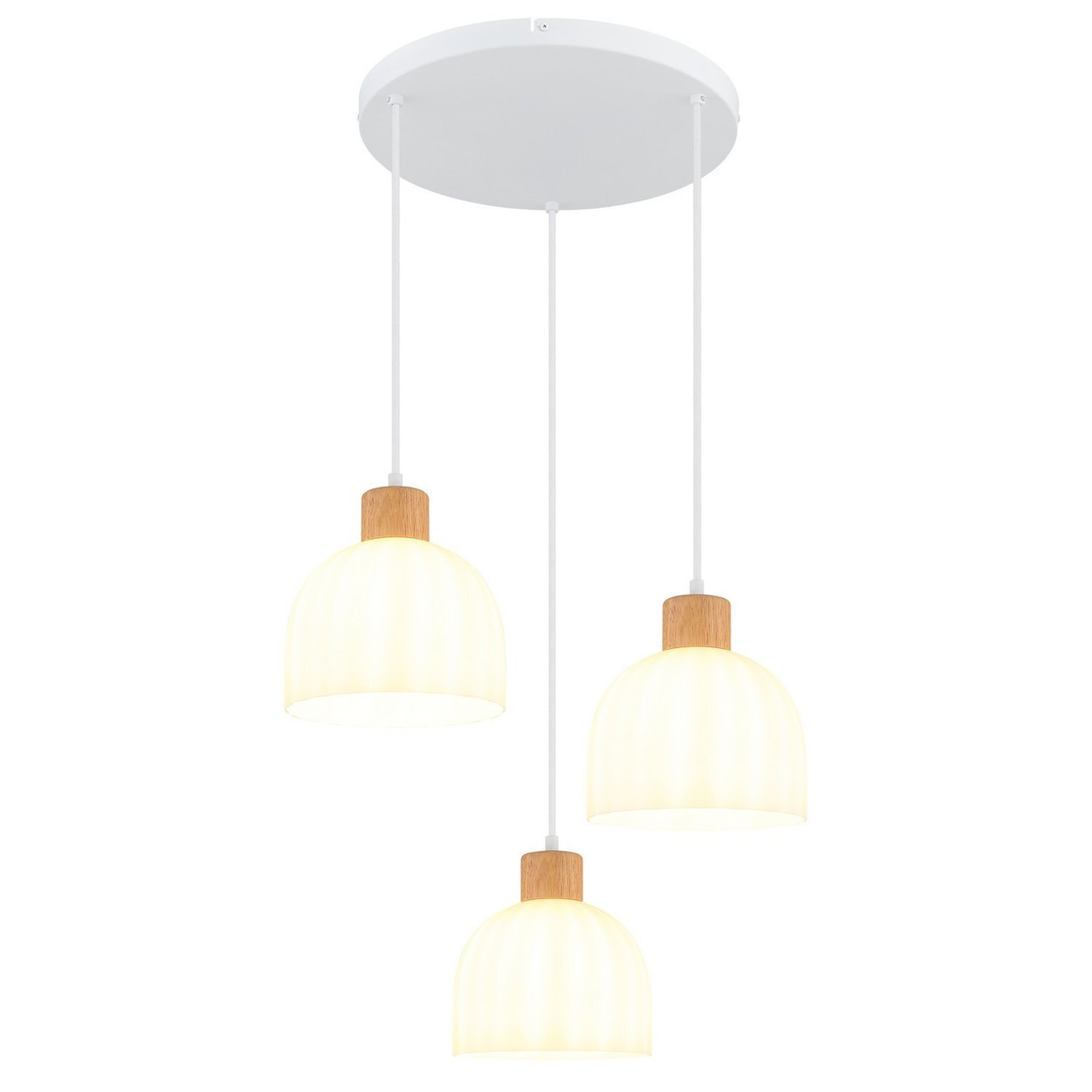 Globo Lighting Swanson Pendant Light White