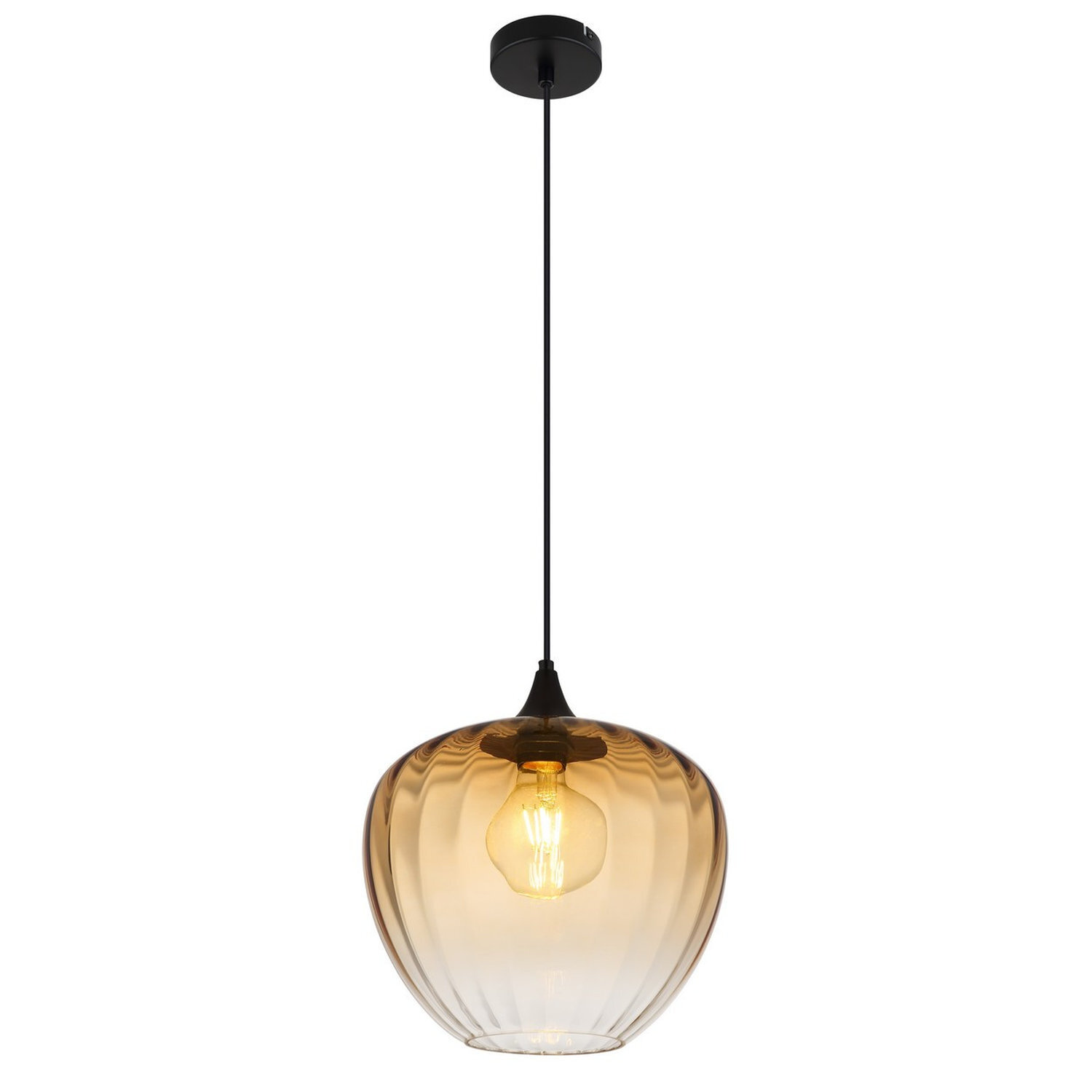 Globo Lighting Sander Pendant Light Black