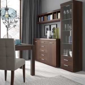 Kiel Mahogany Two Drawer Cabinet