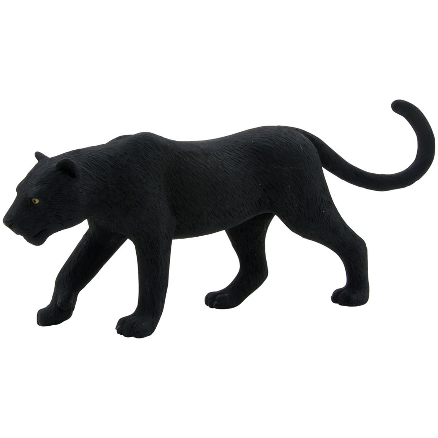 Image of ANIMAL PLANET Wildlife and Woodland Black Panther Toy Figure - 387017 - Black