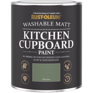 Chalky Kitchen Cupboard Paint - All Green