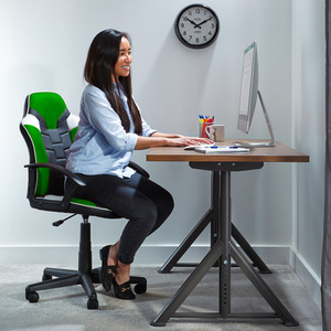 Green/Black X Rocker Saturn Esport Gaming Chair shot 1170543