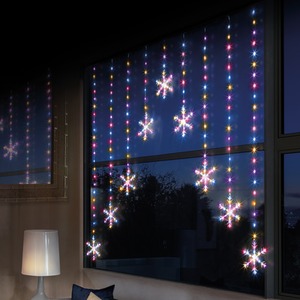 Snowflake Curtain Light Rainbow