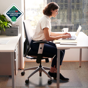 Advantagemat Anti Microbial Chair Mat for Standard Pile Carpets