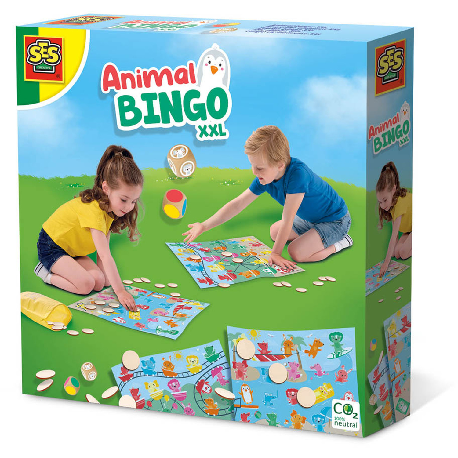 Image of SES CREATIVE Animal Bingo XXL Game - Black