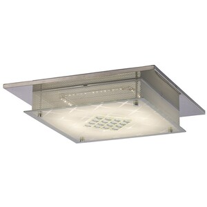 Ines Flush Ceiling 75 X 0.72W LED 3600K Polished Chrome, Crystal