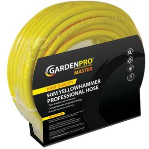 50m GardenPro Professional Yellowhammer Kink Resistant Garden Hose Pipe