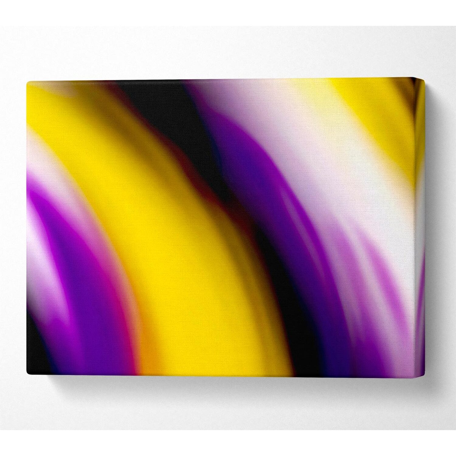 Wallart-Direct - Lava Liquid Canvas Print Wall Art - Yellow / 101.6cm thumbnail