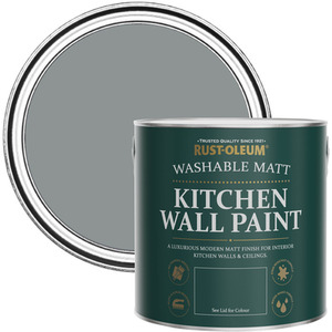 Rust-Oleum  Kitchen Wall Paint Matt  - Slate 2.5L