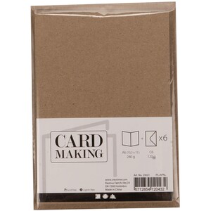 Pack of 6 Assorted Cards and Envelopes