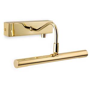 LED 1 Light Picture Wall Light Dimmer Switch Polished Brass