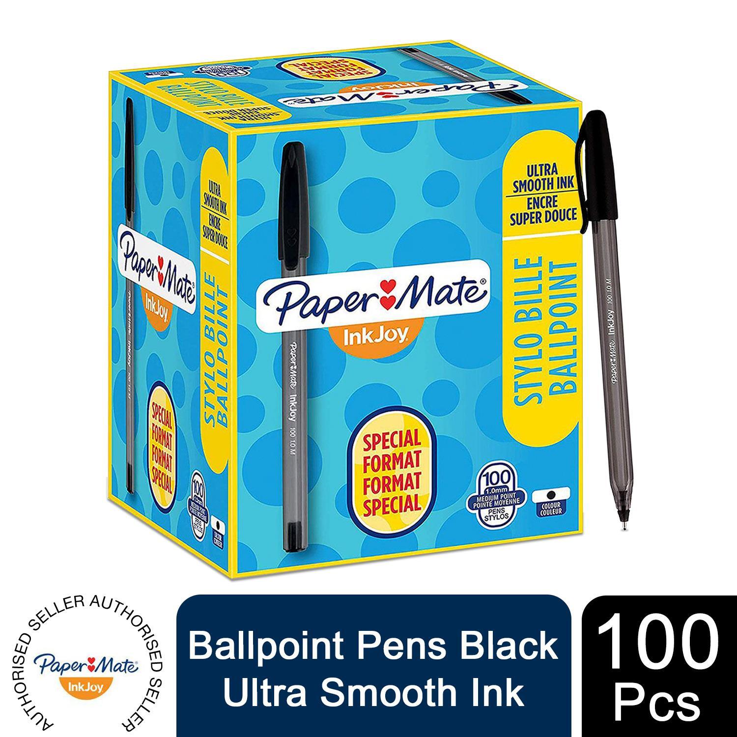 Paper Mate Ballpoint Pens Ink Joy Black Ultra Smooth Ink For School