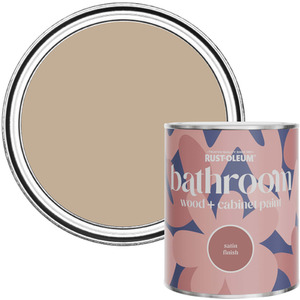 Rust-Oleum Bathroom Wood  Cabinet Paint in Satin Finish - Salted Caramel 750ml