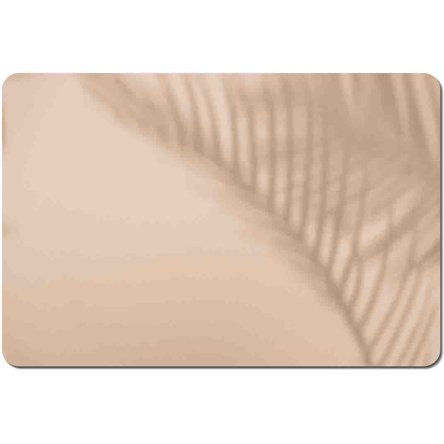 Image of Leaf Shadow Placemat Set - Brown
