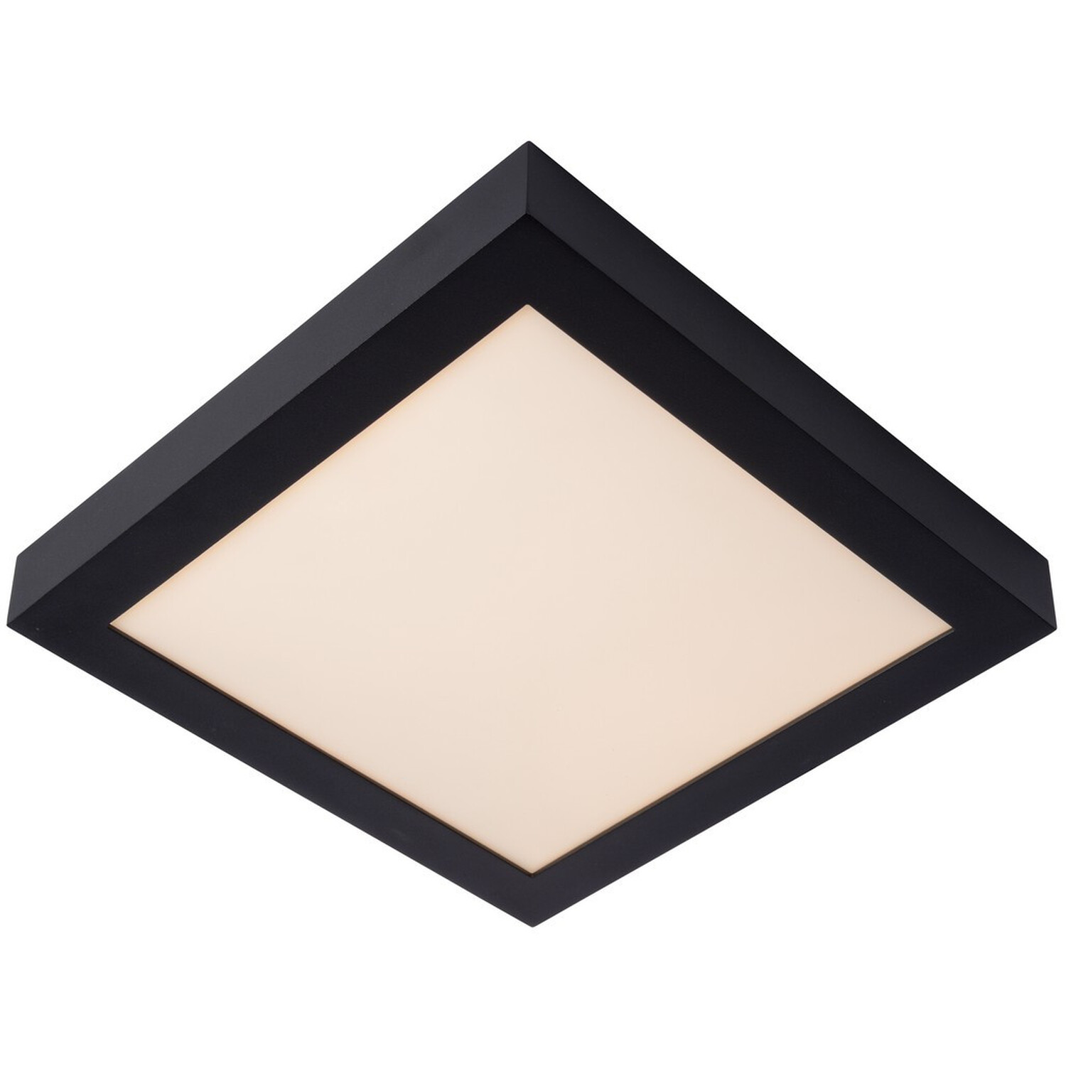Brice-Led Modern Flush Ceiling Light Black IP44 - Black / 30cm thumbnail