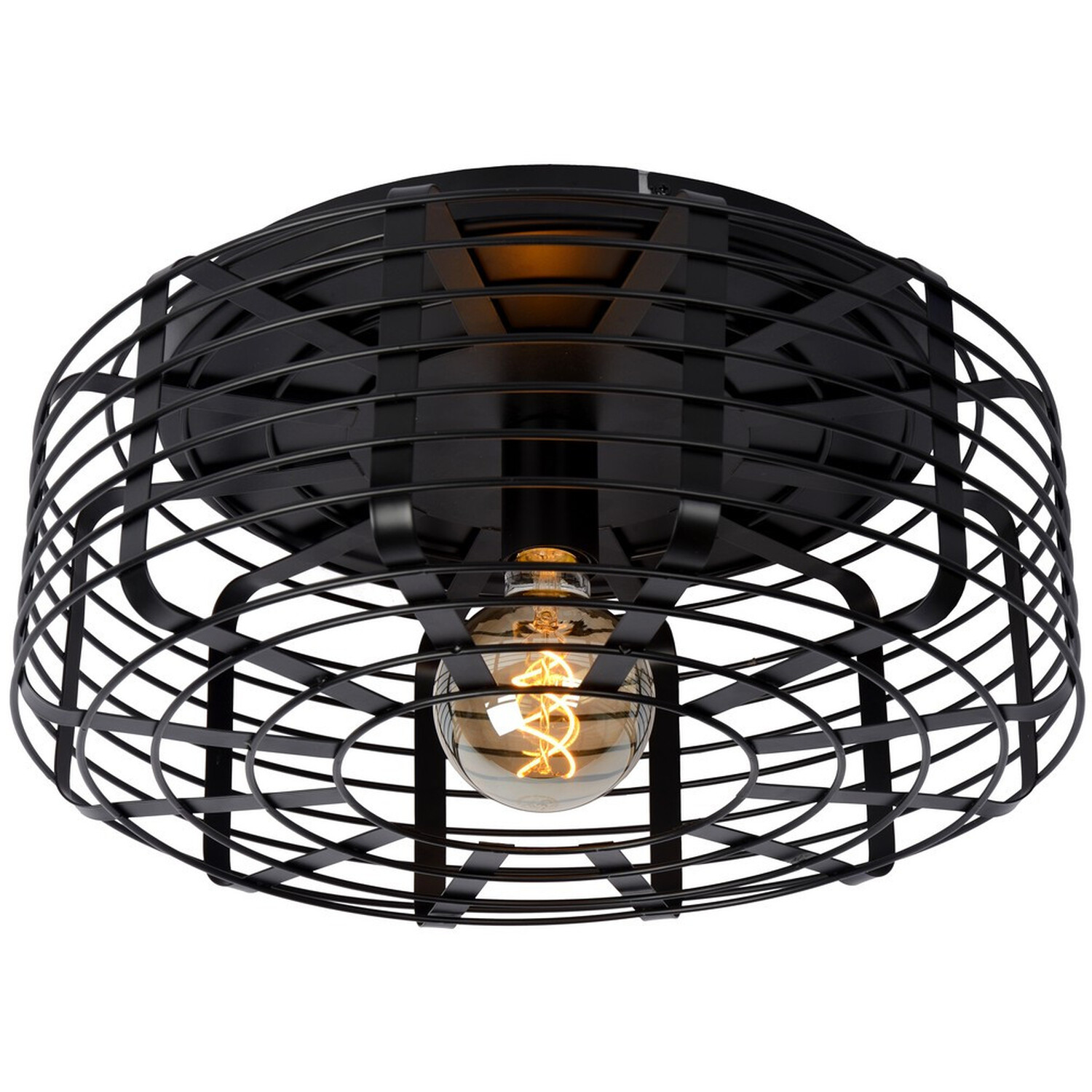 Melopee Modern Flush Ceiling Light Black - Black thumbnail