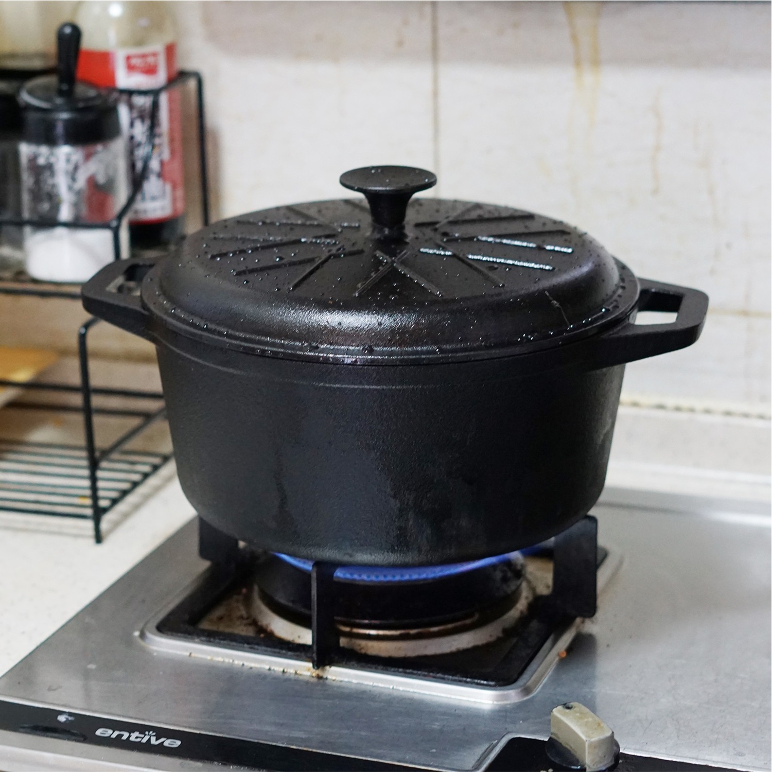 28cm 6.7L Cast Iron Casserole Pot