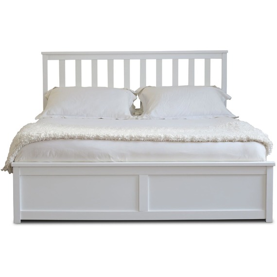 Florida Wooden Ottoman End Gas Lift Storage Bed Frame  