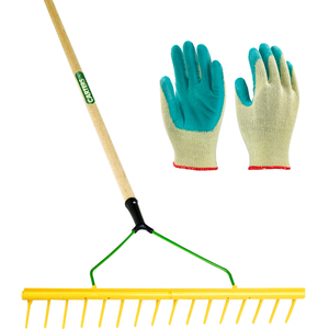 Bright Yellow Professional Landscaping Heavy Duty Rake Set shot 4881533