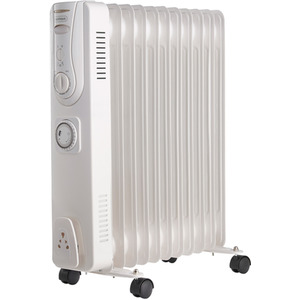 Oil Filled Radiator 11 Fin White 2500W