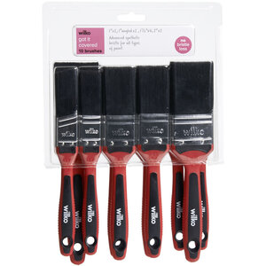 wilko Pack of 10 Paint Brushes