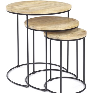 Round Nest Of Three 3 Tables