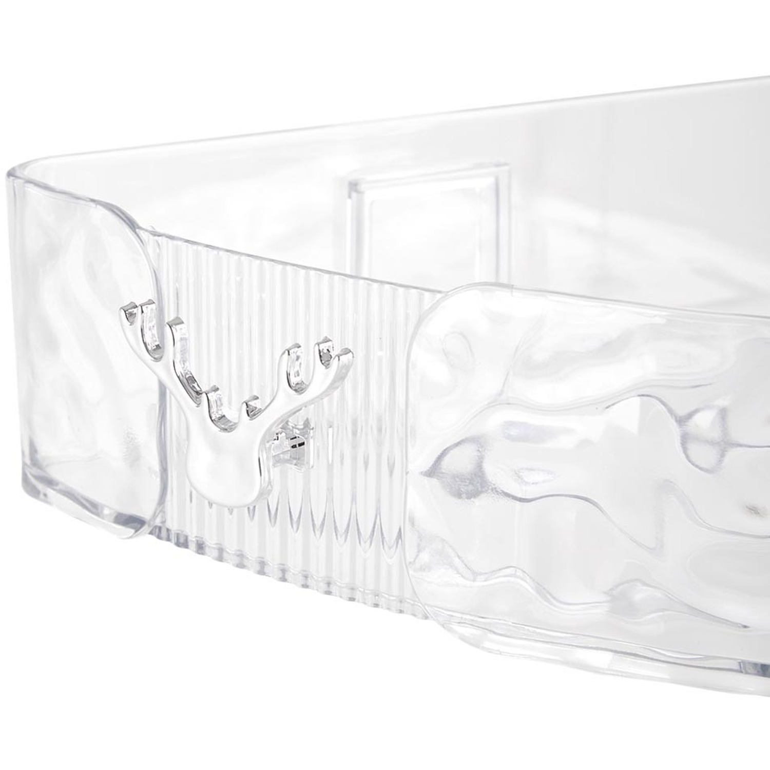 Wall Mounted Corner Shower Caddy - Transparent