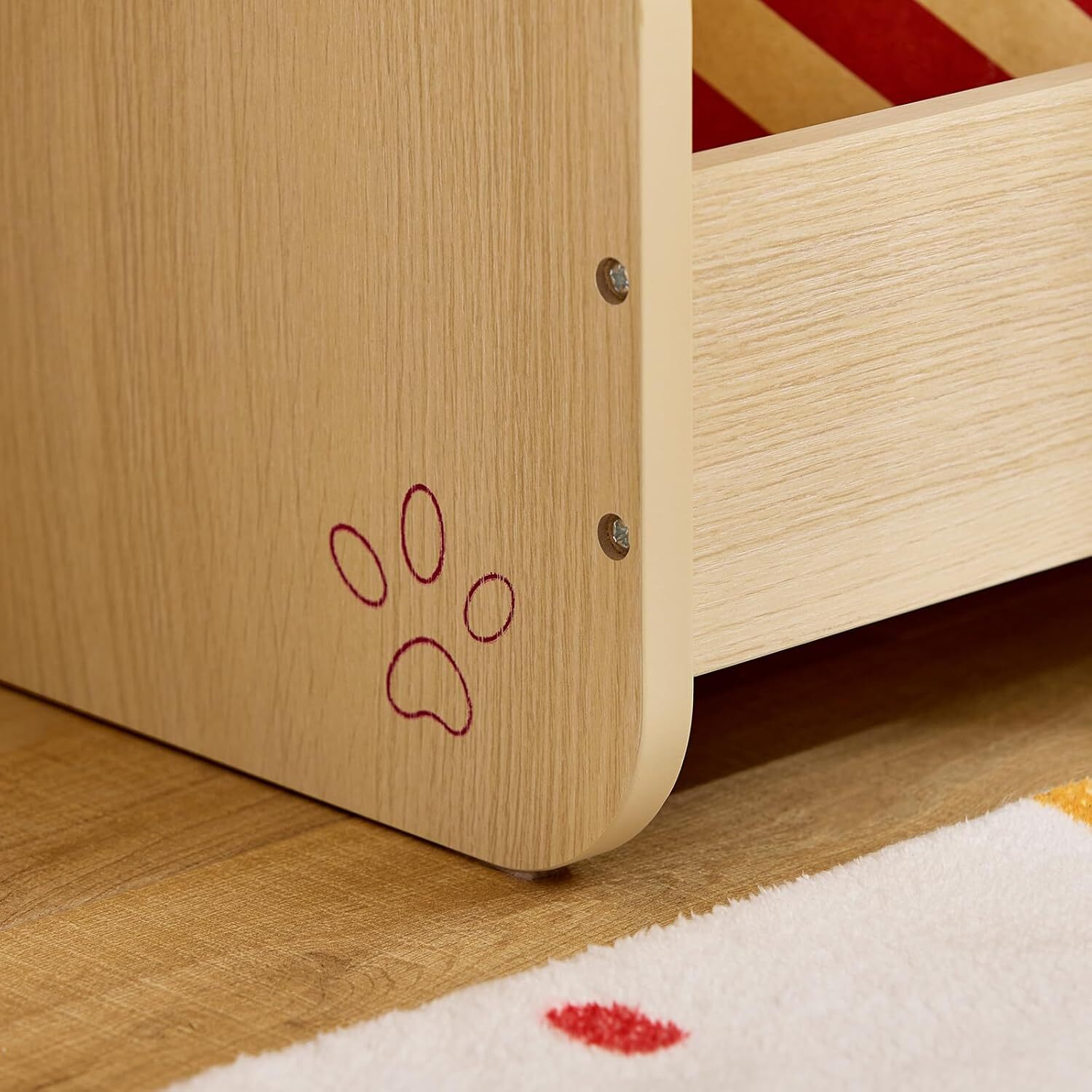 Children Wardrobe Closet - Natural