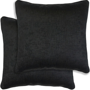 Pair of Vogue Textured Cushion Covers - 43x43cm - Cases Only
