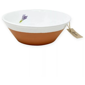 Lavender Hand Dipped Ceramic Salad Bowl