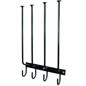 Wall Mounted Wellington Boot Rack - 2 Pair with hooks