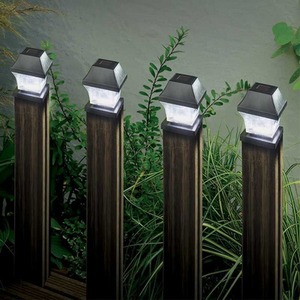 Set of 4 Solar Post Lights