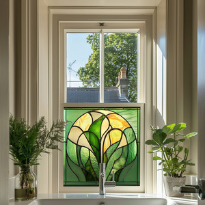 Diso Art Deco Stained Glass Privacy Window Film