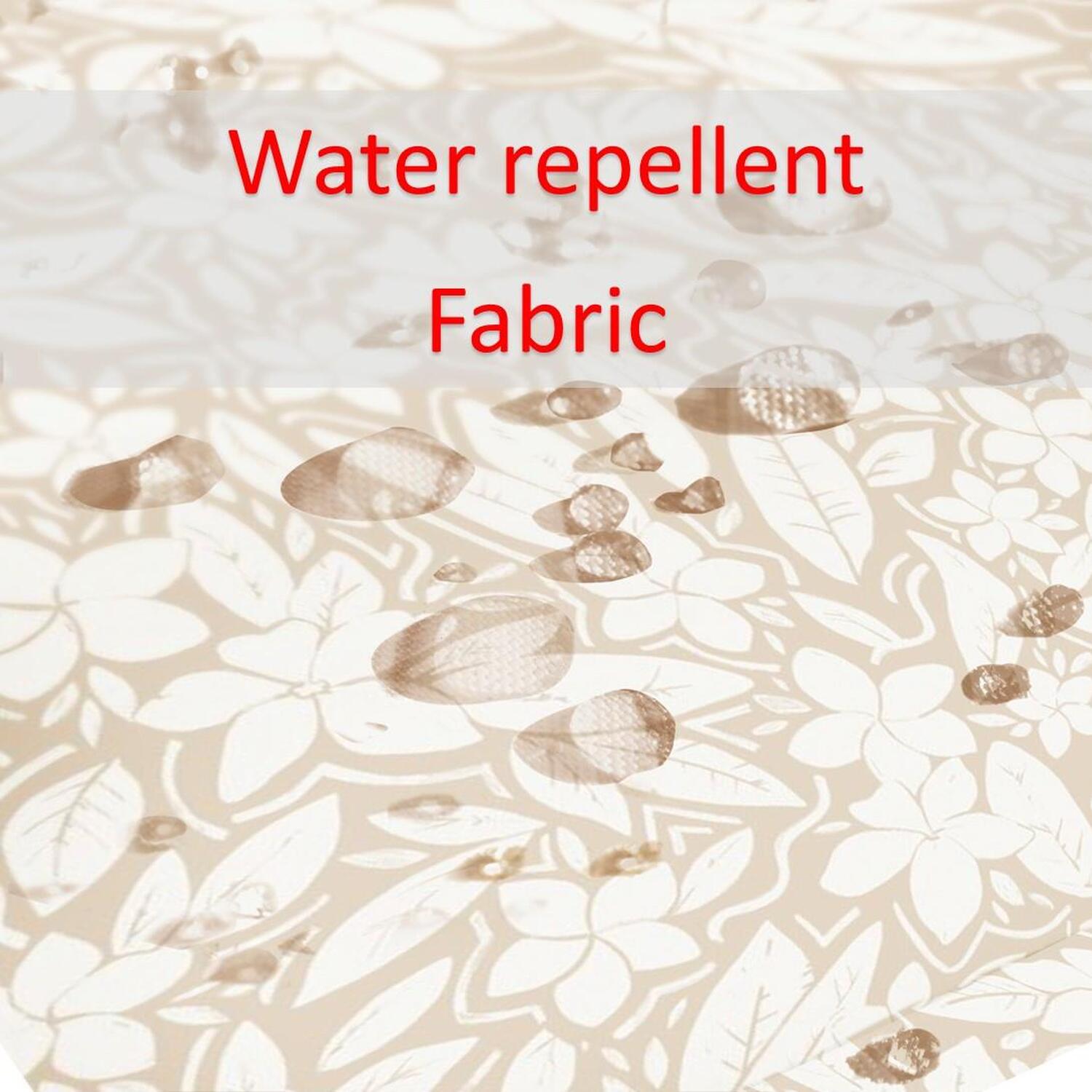 Water Repellent Garden Bench Seat Pad - Cream White