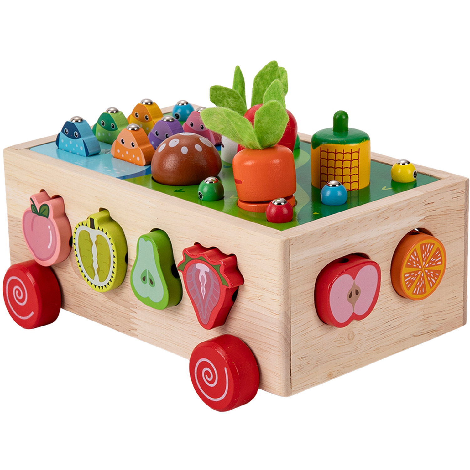 Kidkid Wooden Shape Sorter Toy Set - Wooden