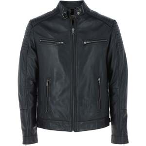 Axel Real Leather Biker Jacket