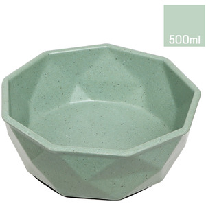 Eco-Friendly Bamboo Geometric Dog Bowl Pet Feeding Cat Bowl Blue