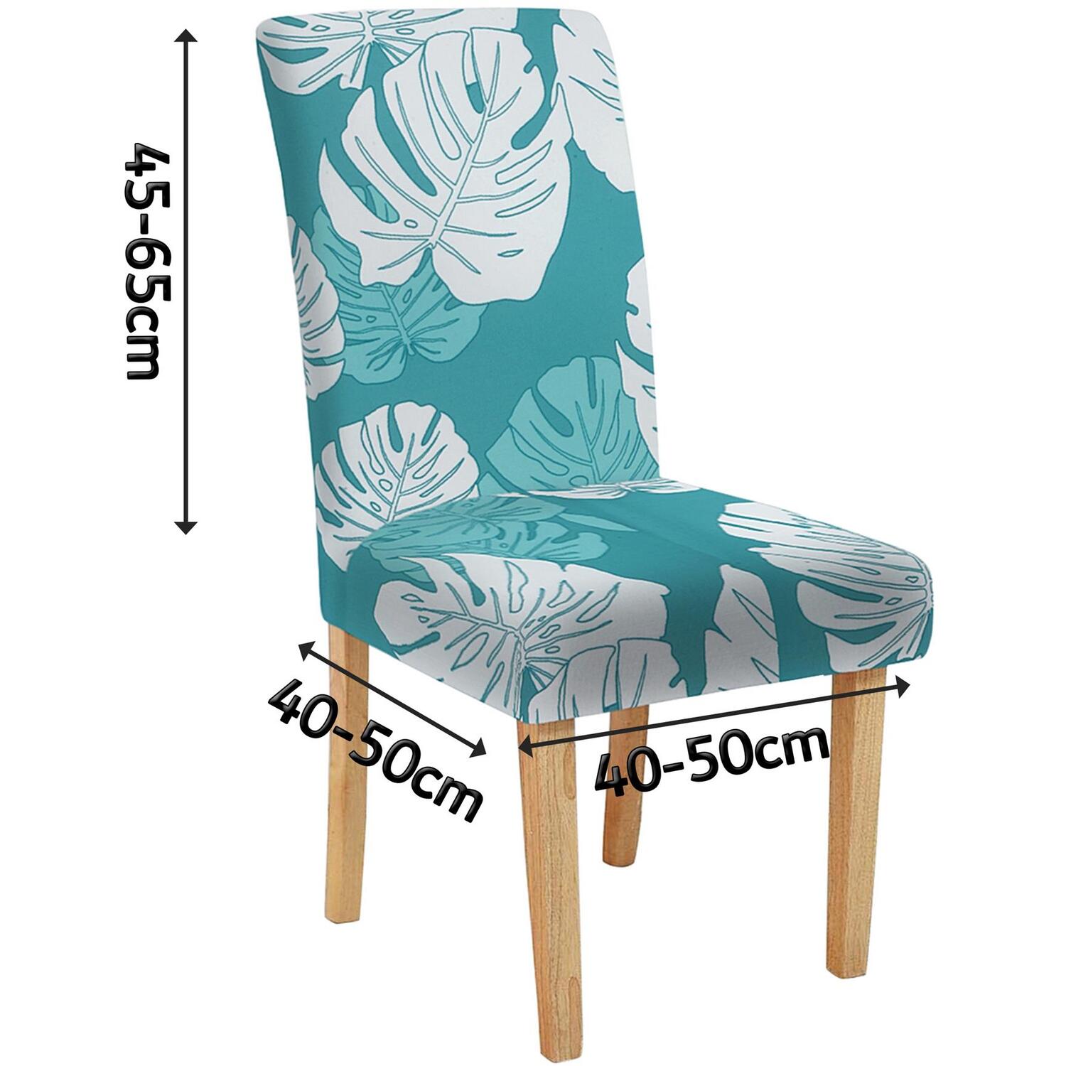 Dining Stretch Removable Chair Covers - Pattern 17 2
