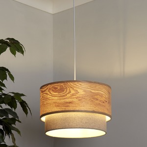 Wood Effect Two Tier Shade