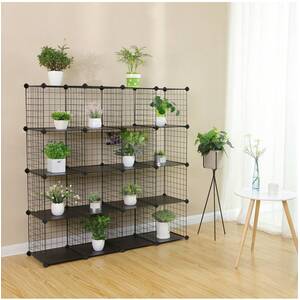 SONGMICS 16-Cube Metal Wire Storage Organiser