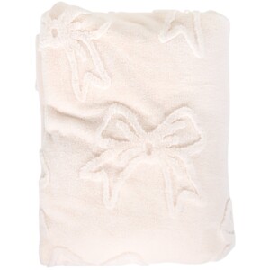 Bow Faux Fur Throw