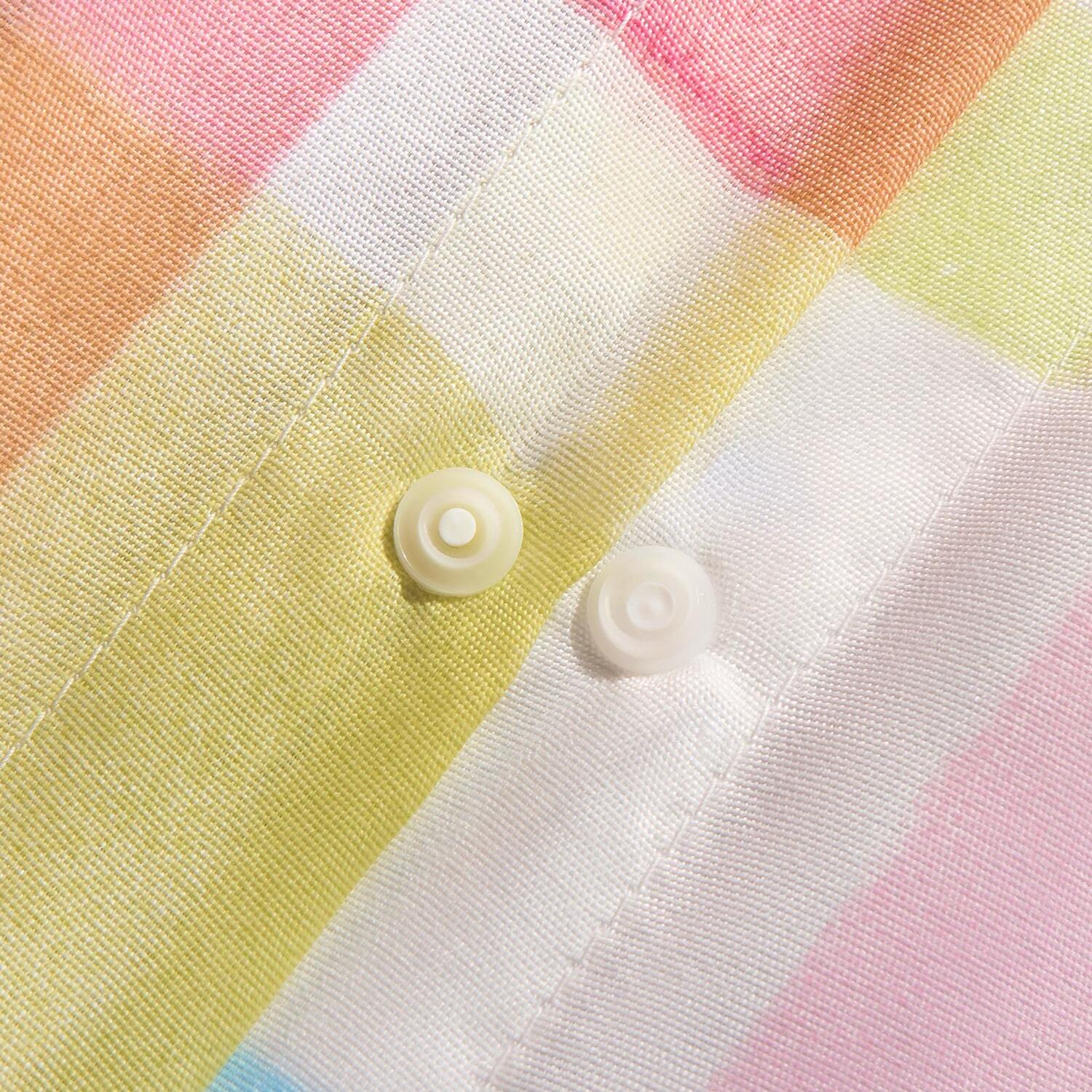 Gingham Check Duvet Cover Set - Blush Pink Double