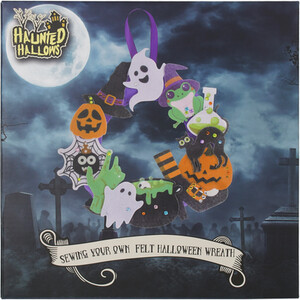 Sewing Your Own Felt Halloween Wreath