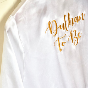 Dulhan To Be Silk Robe Full Length