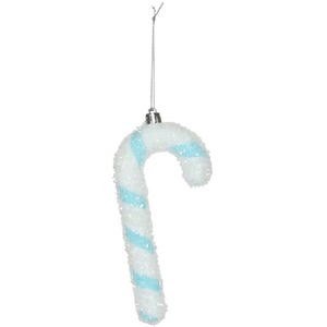 Turquoise Candy Cane Hanging Decoration
